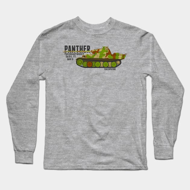 Panther Ausf.G 211 Tee Long Sleeve T-Shirt by Panzerpicture